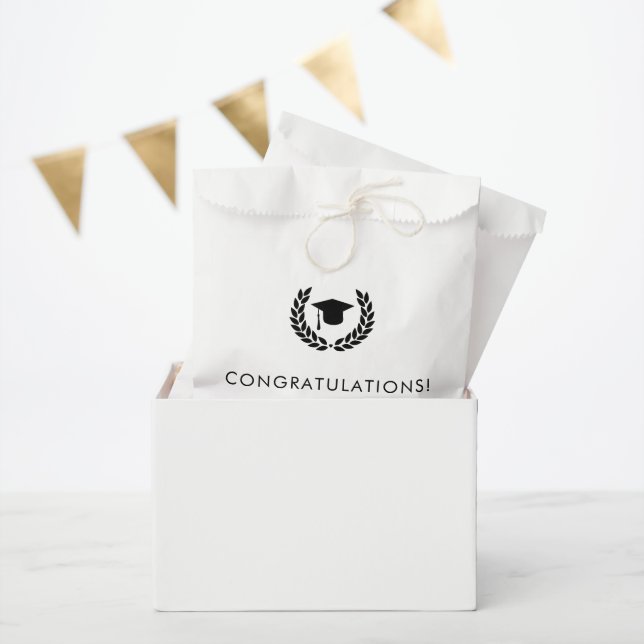 Custom School and College Graduation Elegant Favor Bag (Party)