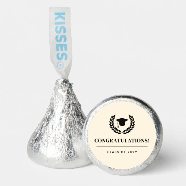 Custom School and College Graduation Elegant Hershey®'s Kisses® (Front)