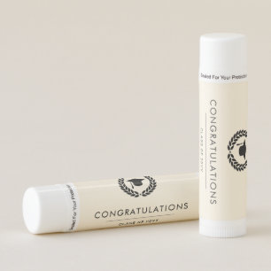 Custom School and College Graduation Elegant Lip Balm