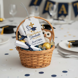 Custom school and year christian graduation  gift tags