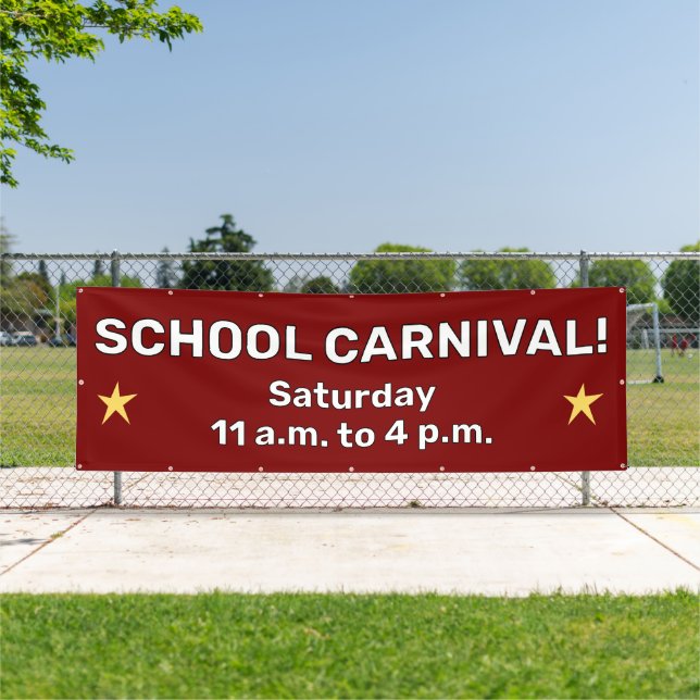 Custom School Carnival Banner (Insitu)