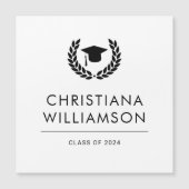 Custom School College Graduation Magnetic Card (Front)