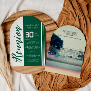 Custom School Colors Class Reunion Invitation