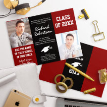 Custom School Colors Graduation Invitations
