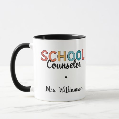 Custom School Counselor Appreciation Gifts Mug