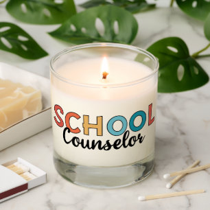 Custom School Counselor Appreciation Gifts Scented Candle