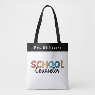 Custom School Counselor Appreciation Gifts Tote Bag