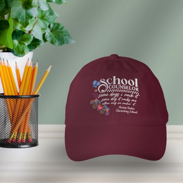 Custom School Counselor Fun Quote  Hat (Creator Uploaded)