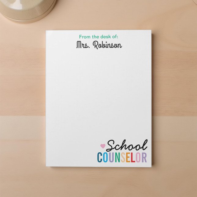 Custom School Counselor Office Staff Appreciation Notepad (Creator Uploaded)