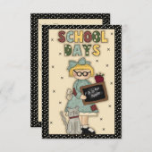 Custom School Days Card (Front/Back)