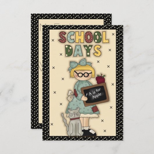 Custom School Days Card (Front/Back)