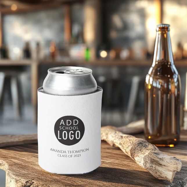 Custom School Logo Graduation Party Favor Can Cooler (Creator Uploaded)