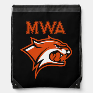 Custom School Monogram/Mascot Drawstring Backpack