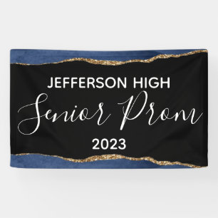 Custom School Name Prom Banner Entrance Elegant 