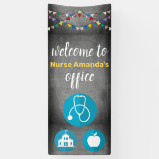 Custom School Nurse Chalkboard Door Decoration Banner