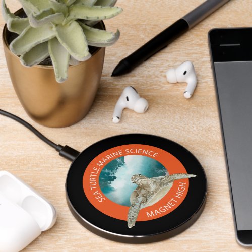 Custom school or business logo wireless charger 