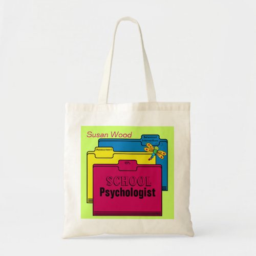 Custom School Psychologist Tote