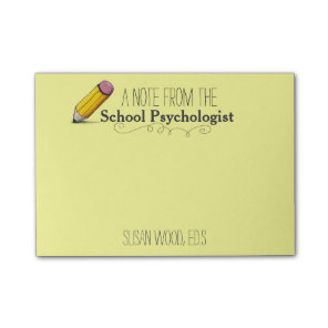 Custom School Psychologist's Post-it® Note