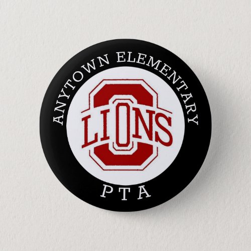 Custom school pta pin button for volunteers