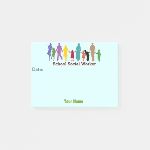 Custom School Social Worker Post_it Notes