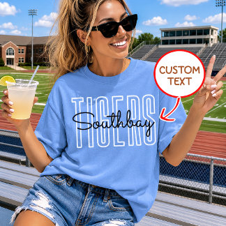 Custom School Spirit Shirt, Personalized Football T-Shirt