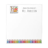 Rainbow Crayons Preschool Teacher Sticky Notes