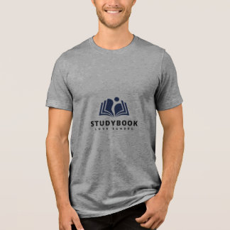 Custom School Teacher Book Logo Grey T Shirt