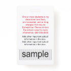 Custom School Teacher Staff Identification Badge