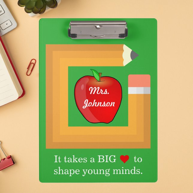 Custom School Teacher's Quote Personalized Teacher Clipboard (Creator Uploaded)
