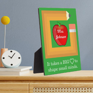 Custom School Teacher's Quote Personalized Teacher Plaque