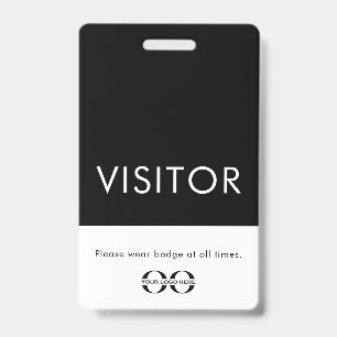 Custom School Visitor Badge with Logo