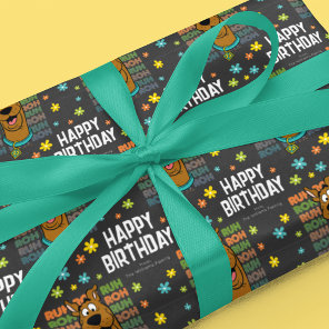 Custom Scooby-Doo Ruh Roh Happy Birthday Wrapping Paper