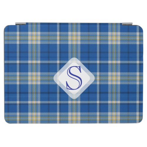 Custom Scotland flag colours tartan plaid pattern iPad Air Cover