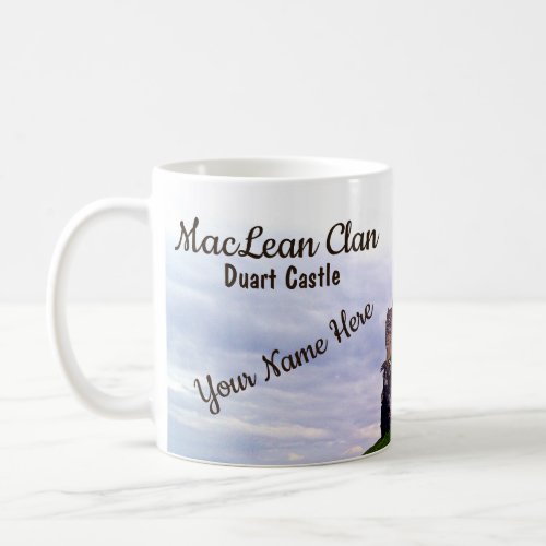 Custom Scottish Maclean Clan Duart Castle Scotland Coffee Mug