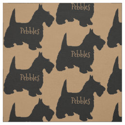 Custom Scottish Terrier Dog Fabric