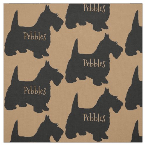 Custom Scottish Terrier Dog Fabric