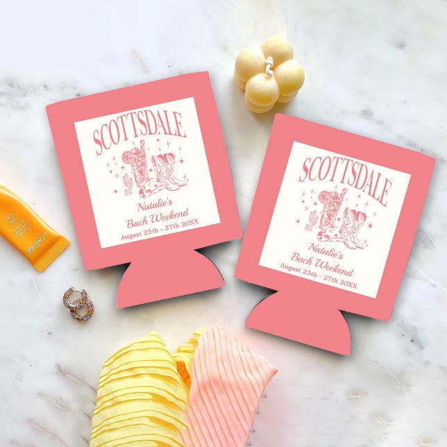 Custom Scottsdale Bachelorette Party Bridesmaid Can Cooler (Creator Uploaded)