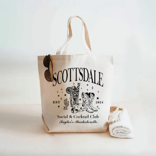 Custom Scottsdale Bachelorette Party Bridesmaid Tote Bag