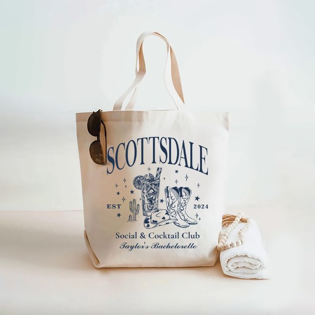 Custom Scottsdale Bachelorette Party Bridesmaid Tote Bag (Creator Uploaded)