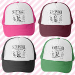 Custom Scottsdale Bachelorette Party Social Club Trucker Hat<br><div class="desc">Get ready to turn heads at your Scottsdale bachelorette bash with our Custom Scottsdale Bachelorette Party Social Club Trucker Hat! This hat is the ultimate accessory for your personalized luxury bachelorette experience, packed with all the key attributes to make it unforgettable. Crafted for the bride and her posse, our trucker...</div>