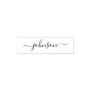 Custom script calligraphy signature name elegant self-inking stamp
