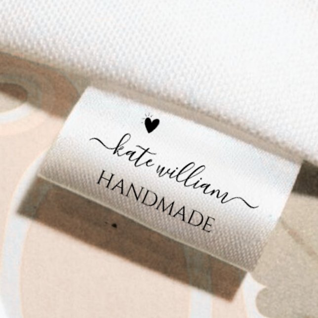 Custom Script Clothing label for handmade item Grosgrain Ribbon (Creator Uploaded)