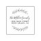 Custom Script Name Botanical Sprig Return Address