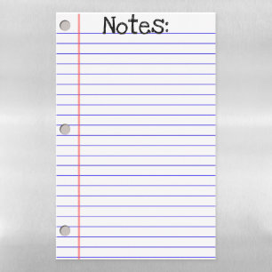 Custom Script Notebook Paper Magnetic Dry Erase Sheet
