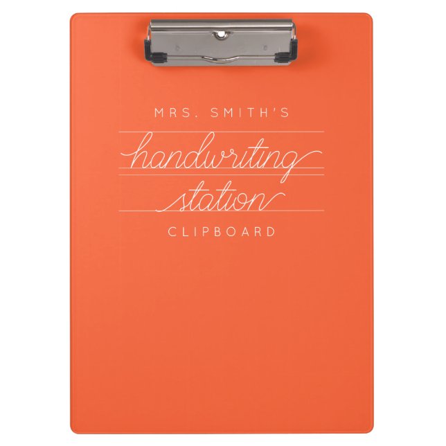 Custom Script Teacher or Student Clipboard (Front)