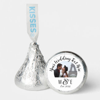 Custom Script Text Hersheys Kisses Wedding Favors