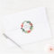 Custom Script Text Holiday Wreath Return Address