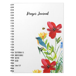 CUSTOM Scripture verse Luke 1:37 - Prayer Journal