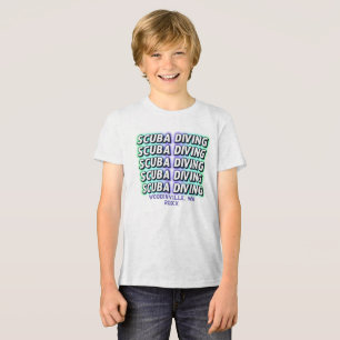 Custom Scuba Diving Diver Location Date Name Tri-Blend Shirt
