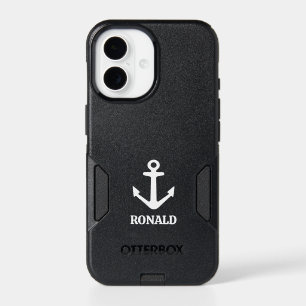 Custom sea anchor logo iPhone 17 Otterbox case 